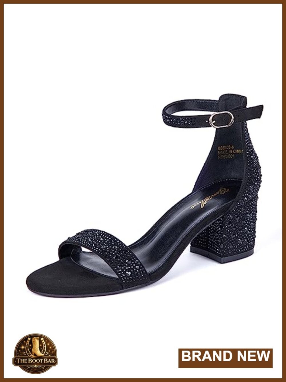 Women's Low Block Heel Sandals Strappy Open Toe Ankle Strap Dress Heels